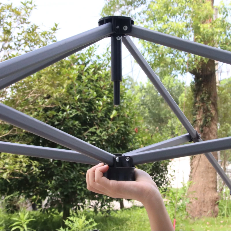 Outsunny 10' x 10' Pop Up Canopy Tent with Wheeled Carry Bag and 4 Sand Bags, Instant Sun Shelter, Tents for Parties, Height Adjustable, for Outdoor, Garden, Patio, White