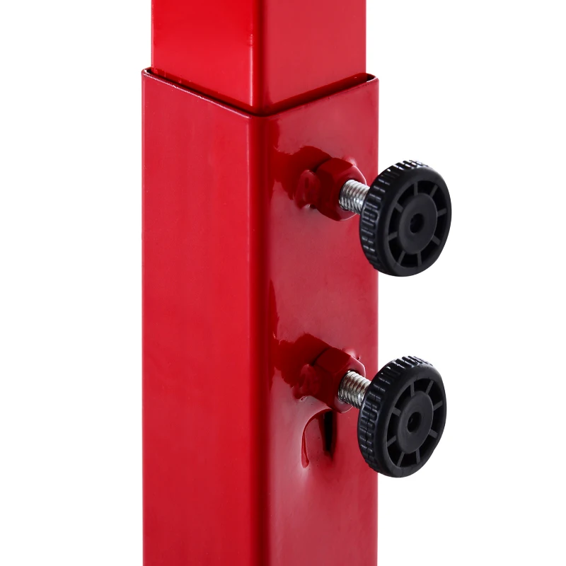 Soozier 6.9-8.5FT Basketball Hoop, Outdoor Adjustable Basketball Goal with Shatterproof Backboard, Built-in Wheels, for Youth, Adults, Indoor, Outdoor