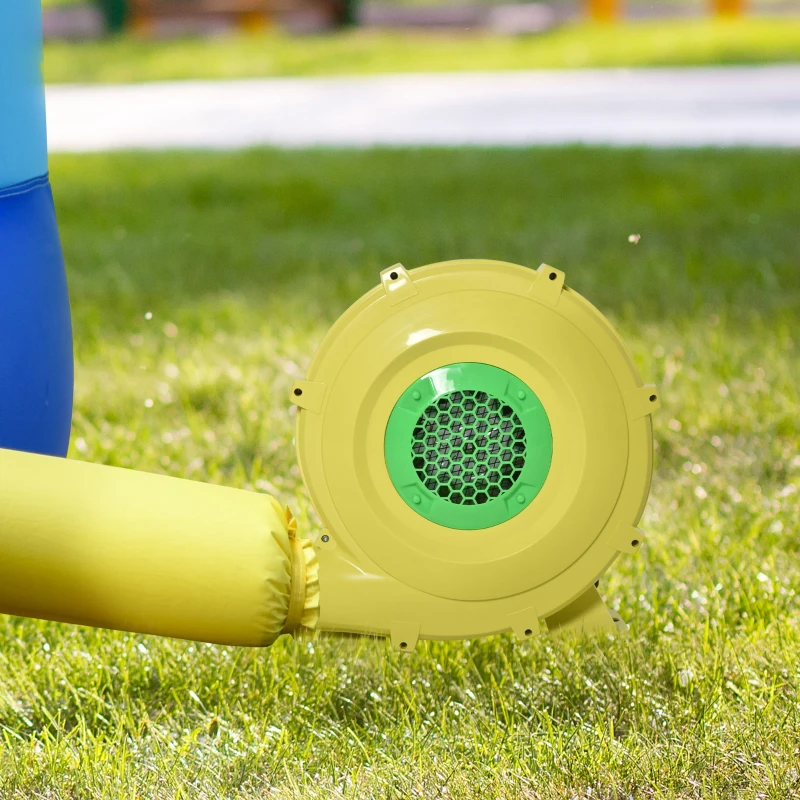 Outsunny Electric Air blower 750-Watt Fan Blower Compact and Energy Efficient Pump Indoor Outdoor for Inflatable Bounce House, Bouncy Castle and Pneumatic Swimming Pool