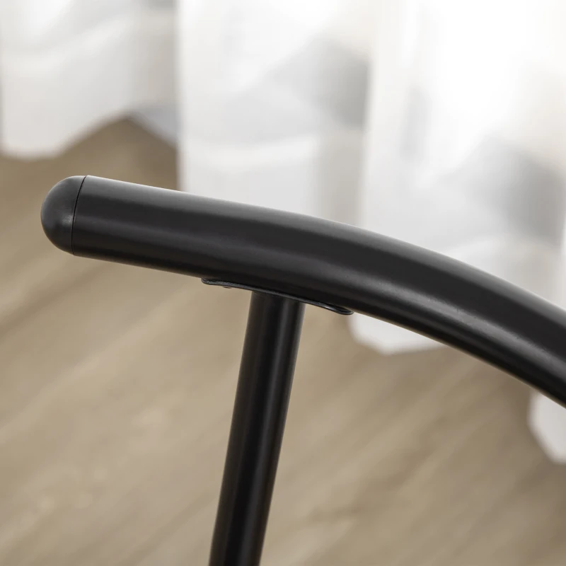 HOMCOM 3-Piece Dining Table Set, Oval Kitchen Table and 2 Chairs, Small Breakfast Table Set with Metal Frame for Small Space, Dining Room, Living Room, 35.4" x 19.7" x 29.5"