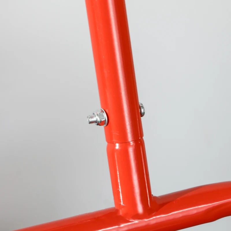 Outsunny Heavy Duty Lawn Roller, 20" Push/Tow Behind Sod Roller, Grass Flattener Filled with 11gal Water/136lbs Sand, Red