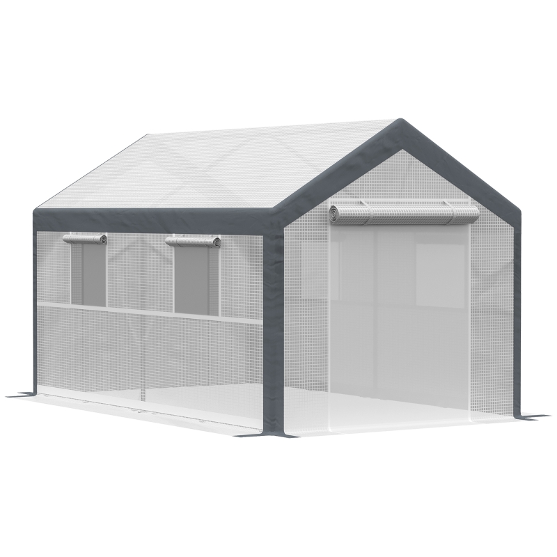 Outsunny 12' L x 7' W x 7' H Outdoor Walk-In Tunnel