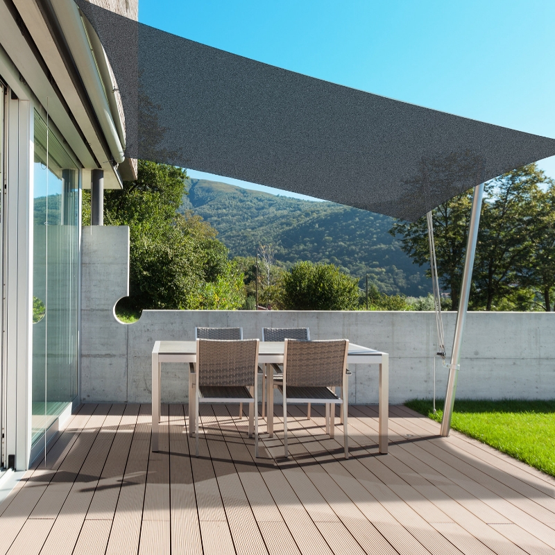 Outsunny 10ft x10ft Square Canopy Sun Sail Shade Garden