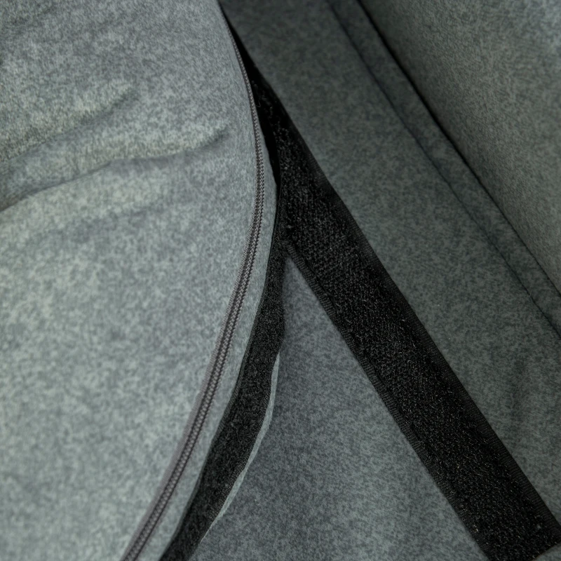 PawHut Dog Couch with Removable Pillows, Foam Pet Sofa, Cat Sofa with Removable Washable Cushion & Water-Resistant Fabric, Gray