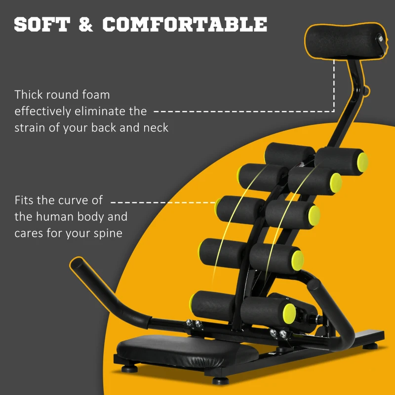 Soozier Core & Abdominal Trainers, Height Adjustable Inversion / Sit Up Exercise Equipment, Ab Crunch Machine, Compact Whole Body Fitness Equipment