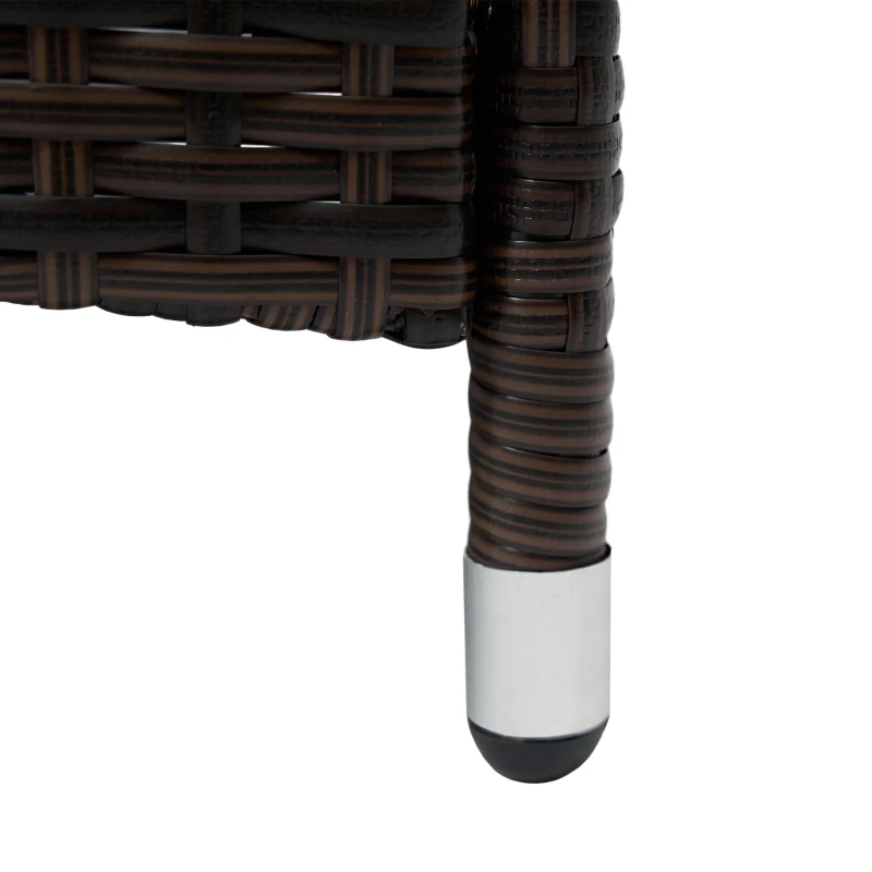 Outsunny 2 Reclining Chaise Lounge Chairs, Rolling Outdoor Chairs with Cushion, Pillow, Headrest, Armrests, and Wheels, Dark Blue