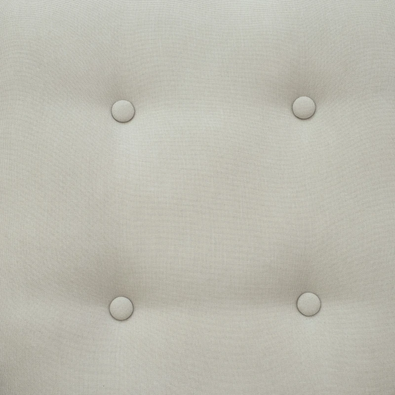 HOMCOM Wingback Recliner Chair Manual Rocking Sofa 360° Swivel Glider with Button Tufted, Padded Seat, Single Home Theater Seating for Living Room Bedroom, Beige