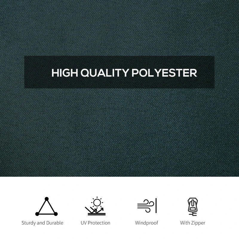 Outsunny 10' x 10' Universal Gazebo Sidewall Set with 4 Panels, Hooks/C-Rings Included for Pergolas & Cabanas, Slate Grey