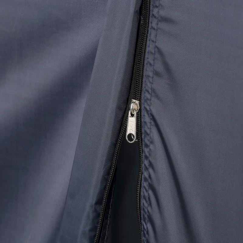 Outsunny 60" x 60" x 82" Shower Tent Extra Wide Changing Room Privacy Portable Camping Shelters with Windows & Floor Mat, Dark Blue