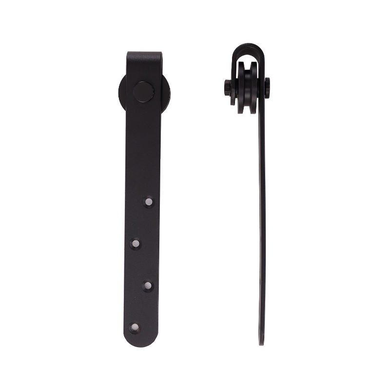 HOMCOM 6FT Antique Sliding Barn Wood Door Hardware Kit Cabinet Closet Hanger Set for Single Door Coffee