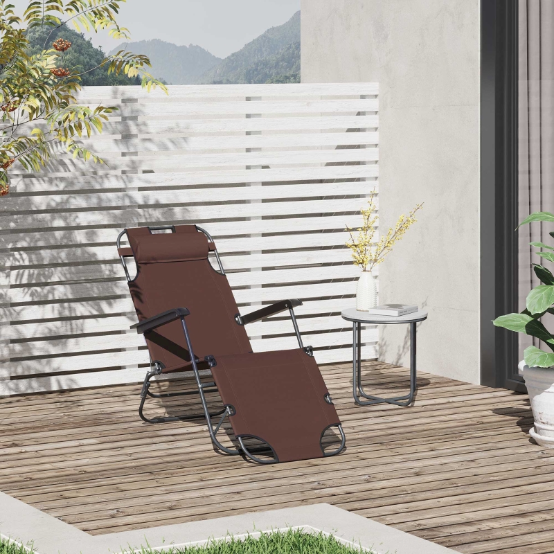 mesh recliner garden chair