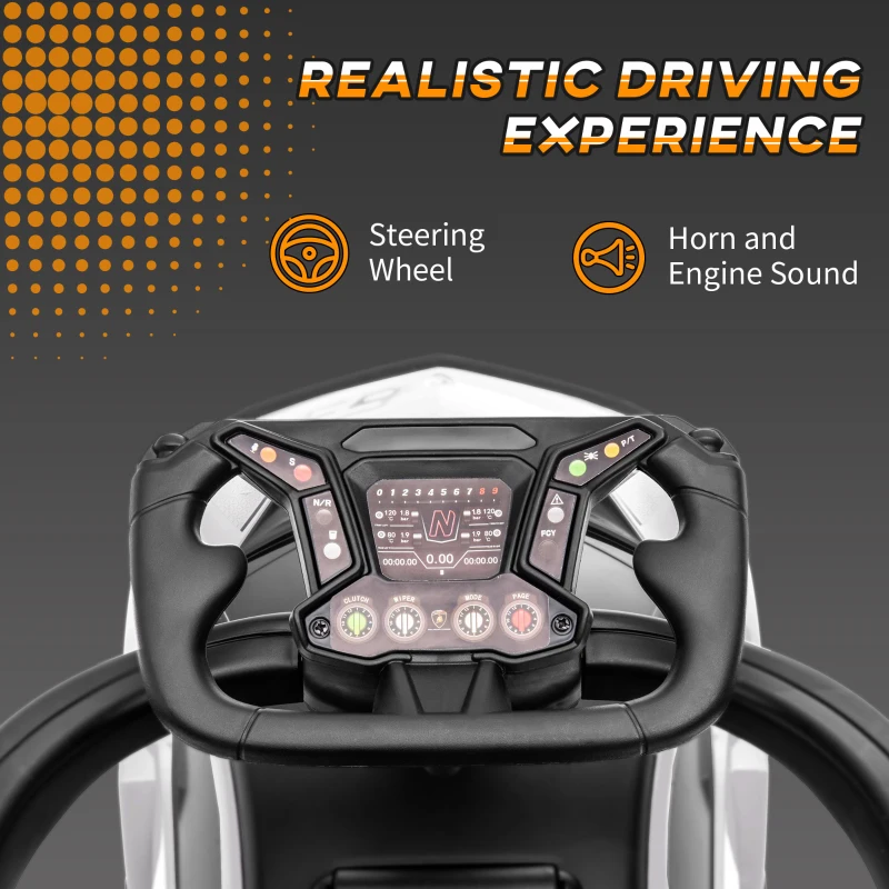 Aosom Toddler Push Car, Lamborghini Stroller Walking Car Age for 1-3, White