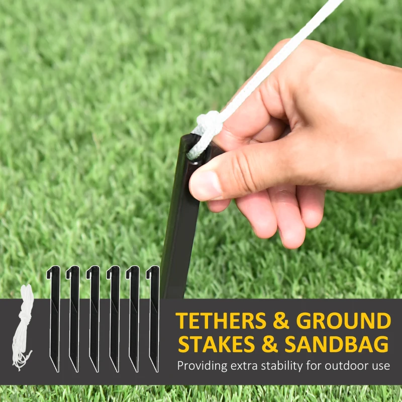 Outsunny 4ft Inflatable Halloween Pumpkin, Blow Up LED  Display for Garden Indoor Outdoor