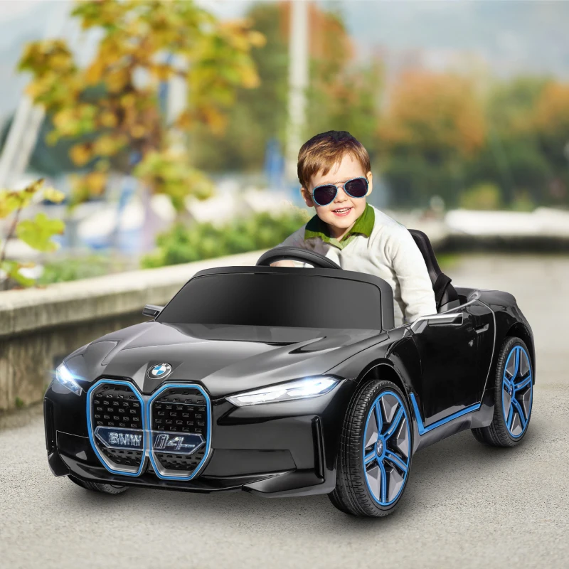 Aosom 12V Electric Car for Kids with 2.4G Remote Control, Suspension, Black