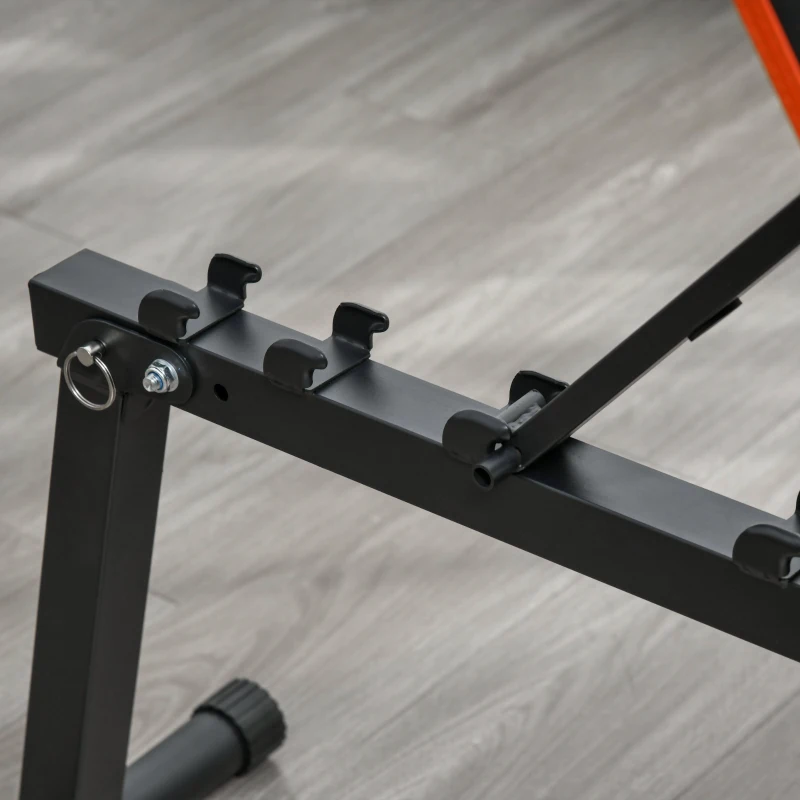 Soozier Adjustable Weight Bench, Foldable Workout Bench with Extended Head Protection, Flat or Incline