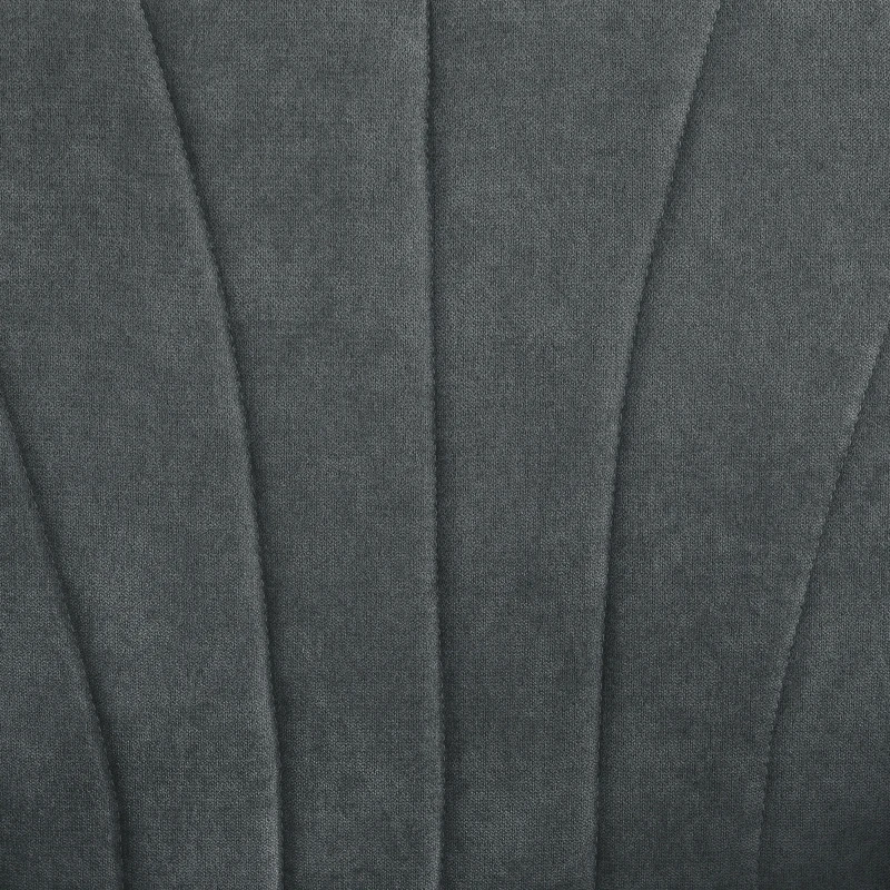 HOMCOM Fabric Accent Chair, Modern Armchair with Wood Legs, Dark Gray