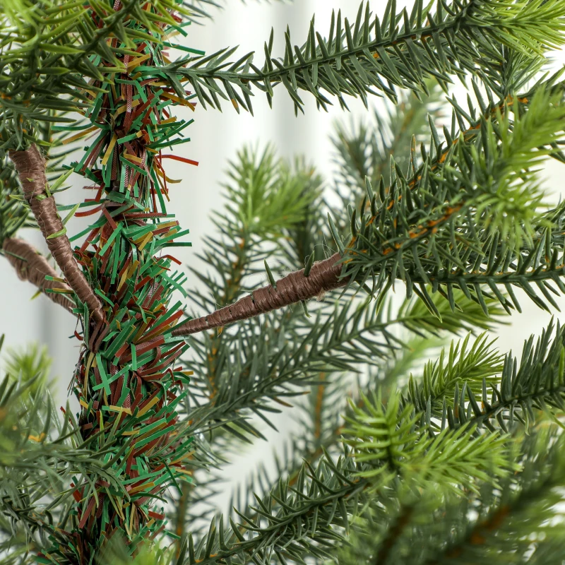 HOMCOM 7ft Artificial Sparse Christmas Tree with Steel Stand and 2901 Tips for Home Office Holiday