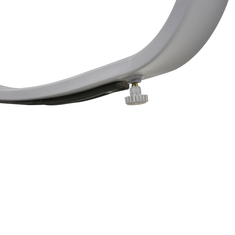 Outsunny Outdoor Modern Front Porch Patio Rocking Sling Chair - Black/ Silver