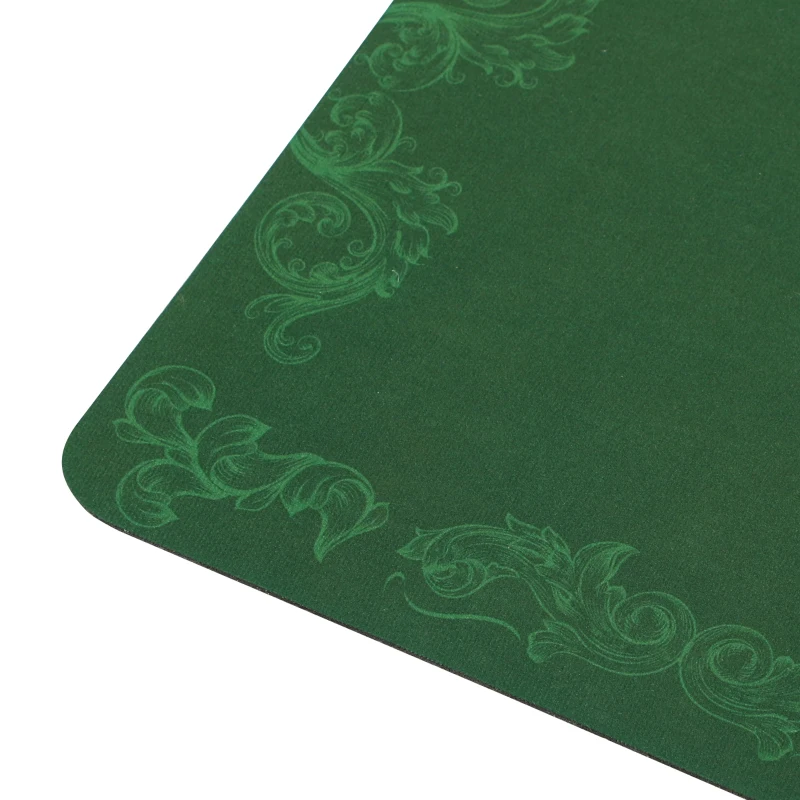 Soozier Poker Table Top Poker Mat for 6 Player, Green