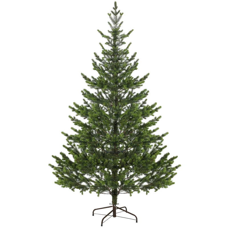 HOMCOM 6.5ft Artificial Sparse Christmas Tree with Steel Stand and 1933 Tips for Home Office Holiday