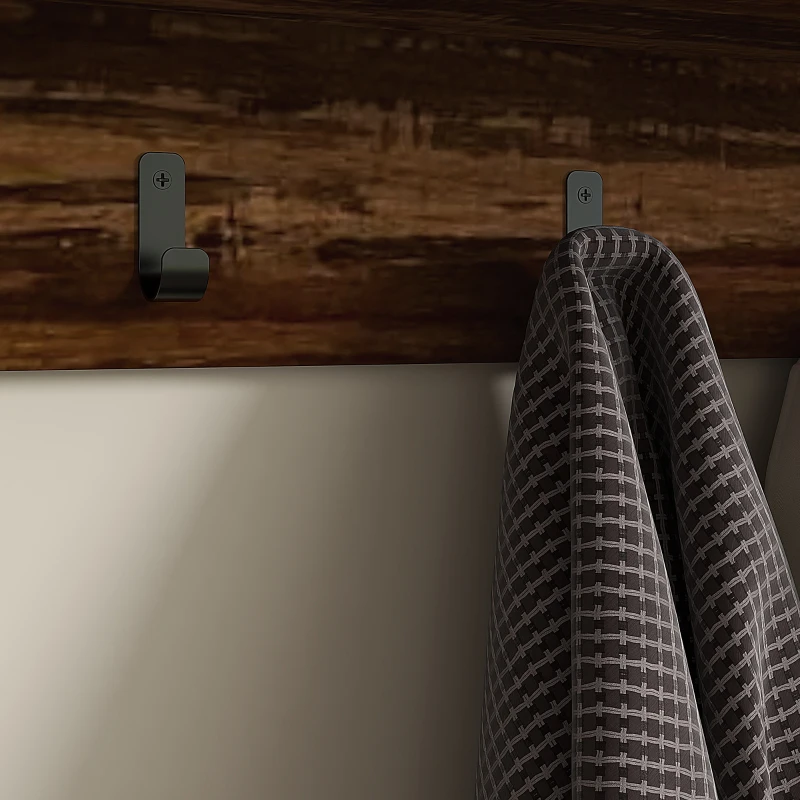 HOMCOM Hall Tree with Bench and Shoe Storage, 2-in-1 Entryway Storage Set with Shoe Bench and Coat Rack for Hallway