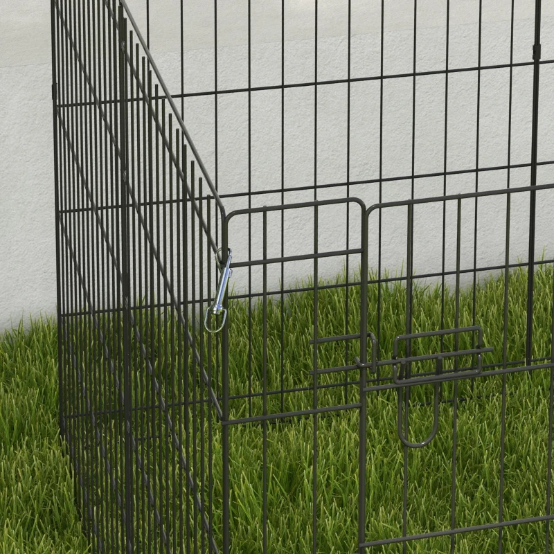 PawHut 30inch Foldable Metal Exercise Pet Playpen Yard Dog Puppy Kennel Cage 8 Panel