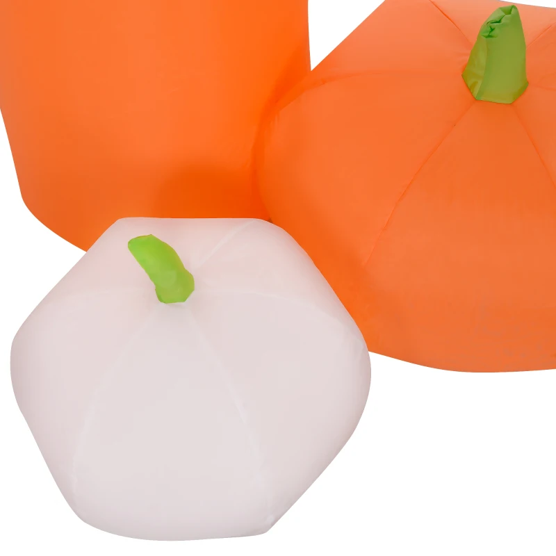 Outsunny 9.7ft Thanksgiving Turkey Archway, Inflatables Outdoor Decorations, Blow Up LED Yard Display for Holiday