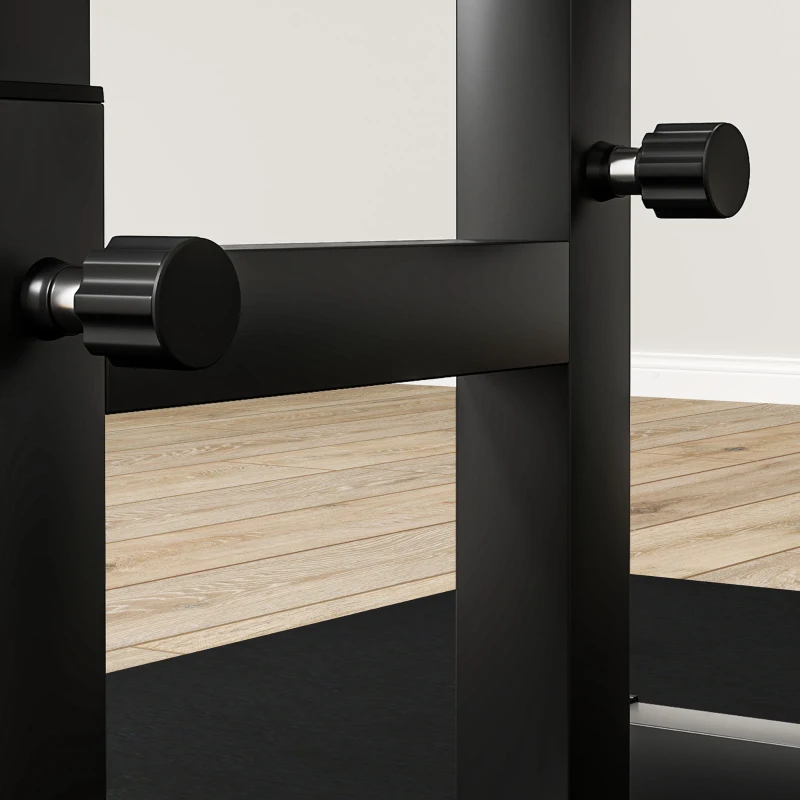 Soozier 265 LBS Preacher Curl Bench for Strength Training, Adjustable Seated Arm Isolated Barbell Dumbbell Bicep Station, Black