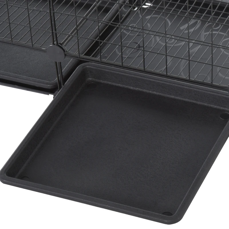 PawHut Rabbit Cage DIY Pet Playpen Small Animal Cage for Hedgehog Bunny Guinea Pig Chinchilla Ferret Kitten with Mallet Connectors and Cable Ties