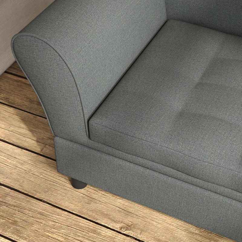 PawHut Pet Sofa Dog Sofa for Small Dogs with Storage, Gray