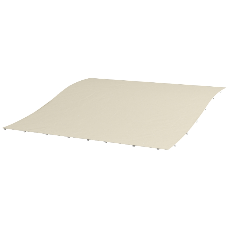 Pergola Canopy Replacement, Pergola Shade Cover for 10' x 10' Pergola (Outsunny 84C-038 Series), Beige