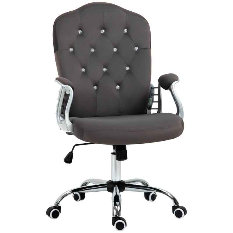 Vinsetto Home Office Chair with Adjustable Height and Tilt, Dark Gray