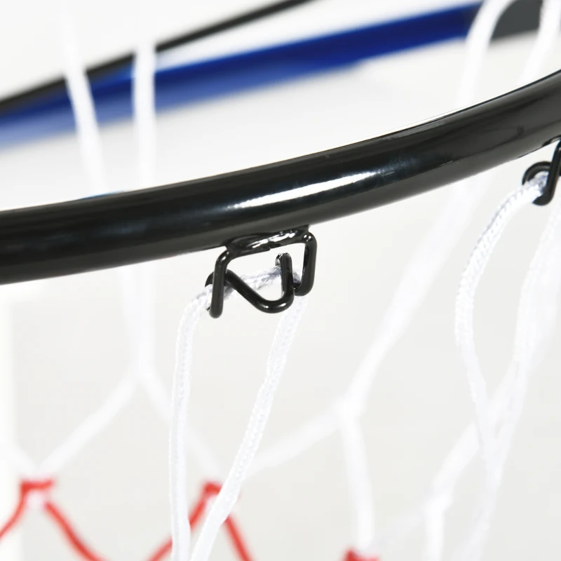 Soozier Wall Mounted Basketball Hoop, Mini Hoop with 45" x 29" Shatter Proof Backboard, Durable Rim and All-Weather Net for Indoor and Outdoor Use