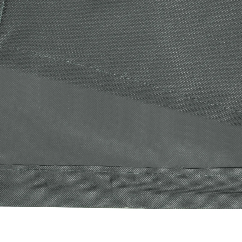 Outsunny Outdoor Patio Hammock Porch Swing Cover with UV, Water, & Dust Fighting Material, 81" x 49" x 65", Gray