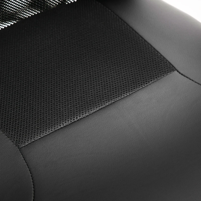 Vinsetto Ergonomic Office Chair with Thick Padded Headrest, Mesh Computer Desk Chair with Tilt Function, Armrest, Black