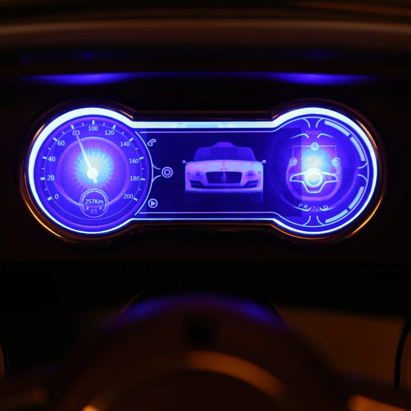 Aosom 12V Ride On Car Licensed Bentley Battery Powered Electric Vehicles w/ Parent Remote Control, 2 Speed - White