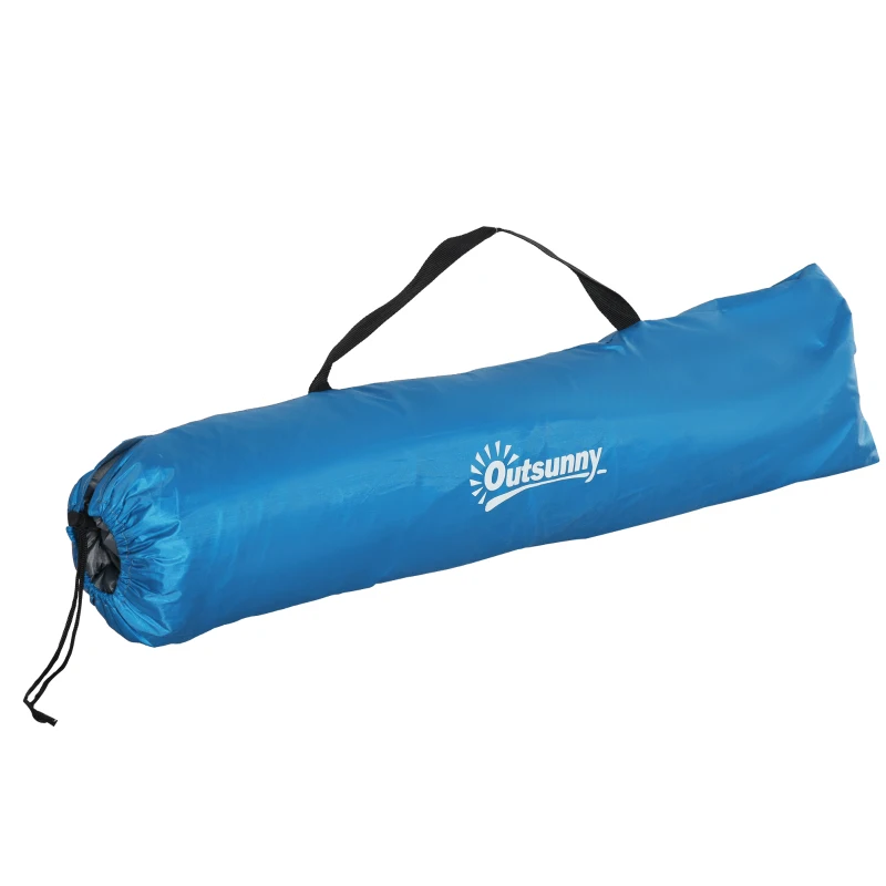 Outsunny Pop Up Beach Tent for 1-2 Person, Partable Instant Sun Shelter with 2 Mesh Windows, 2 Doors, Carrying Bag, Sky Blue