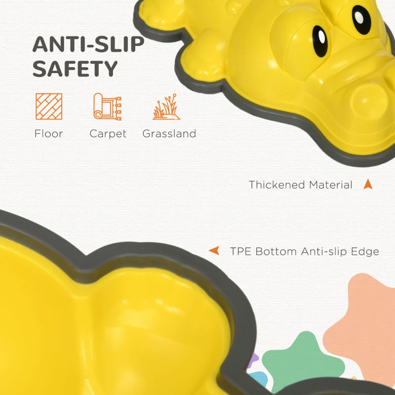 Outsunny 9Pcs Balance Stepping Stones with Anti-slip Edge, Obstacle Course Indoor Outdoor Play Equipment Toys, Stackable