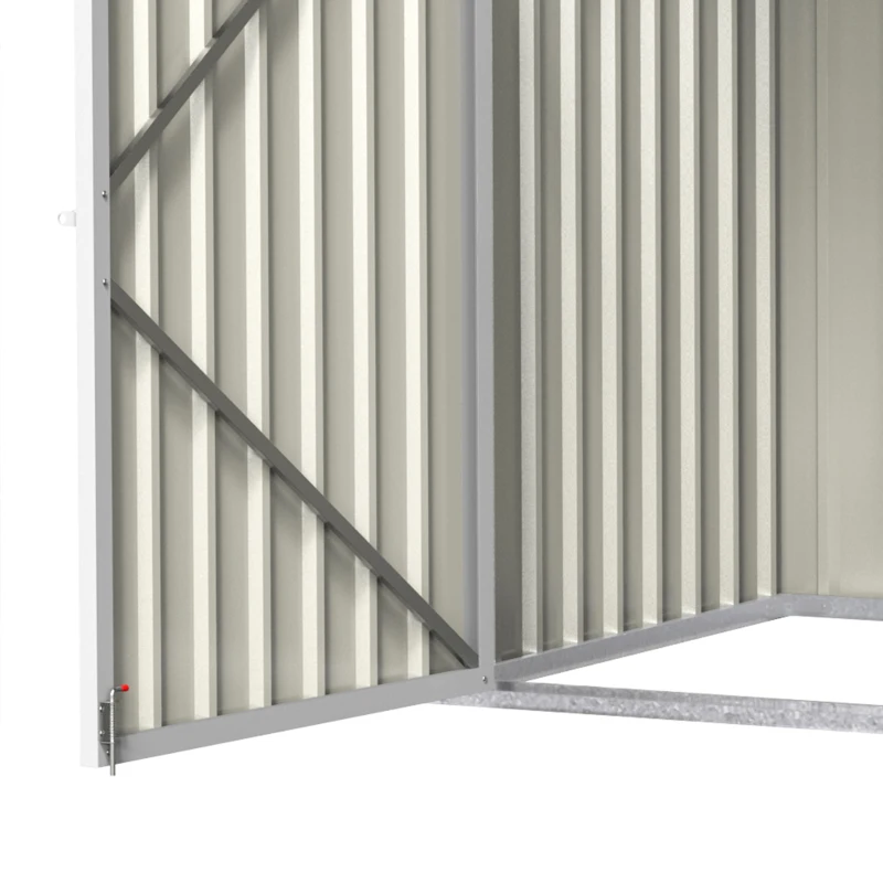 Outsunny 6x3 ft Garbage Can Shed, Horizontal Garbage Can Organizer with Double Door and Lid Rubbish Cover, for 2 Trash Cans, Green