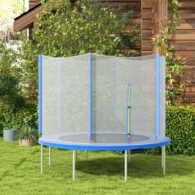 Soozier Trampoline Net Enclosure, Trampoline Netting Replacement with Zippered Entrance for 8ft Round Trampoline