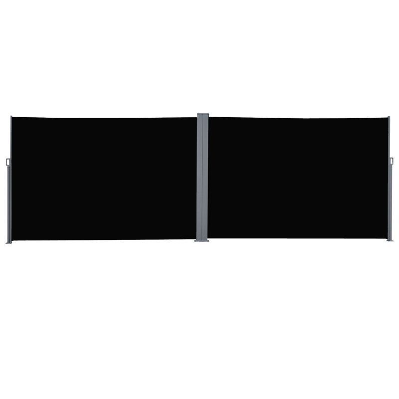 Outsunny Retractable Side Awning Screen Fence Patio Privacy Divider