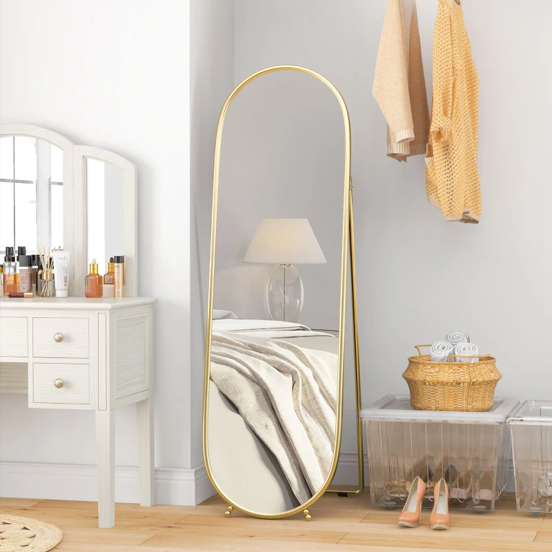 HOMCOM Full Length Mirror for Bedroom, Free Standing Dressing Mirror, Tall Mirror for Living Room, 20" x 63"