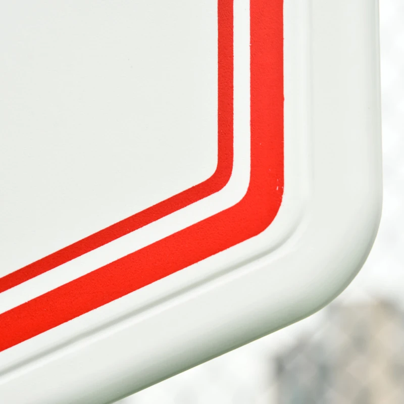 Soozier Portable Basketball Hoop and Stand, 5-7ft Height-Adjustable, with Wheels, 29" Backboard, Ball Holder, Durable Basketball Goal for Indoor and Outdoor Use