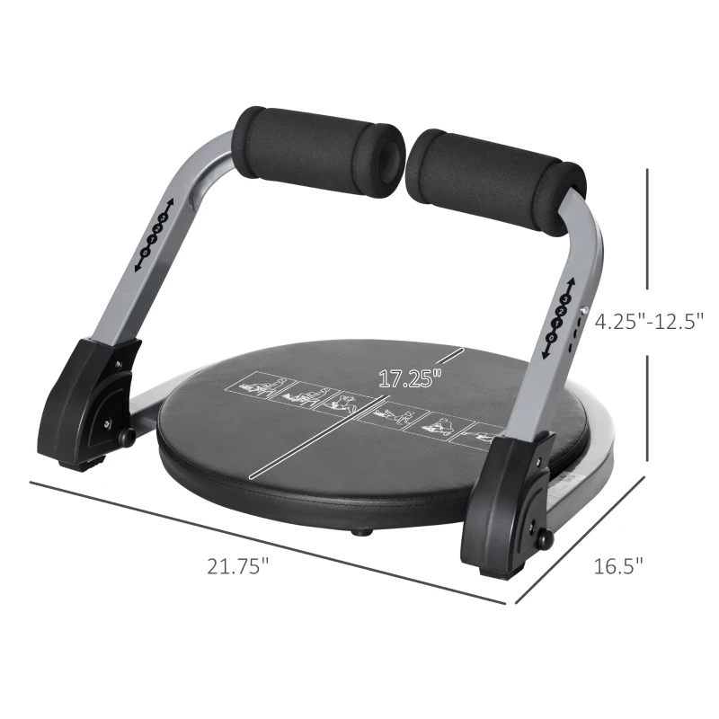 Soozier Ab Crunch Machine, Ab Workout Equipment, Whole Body Exercise Equipment for Home Gym