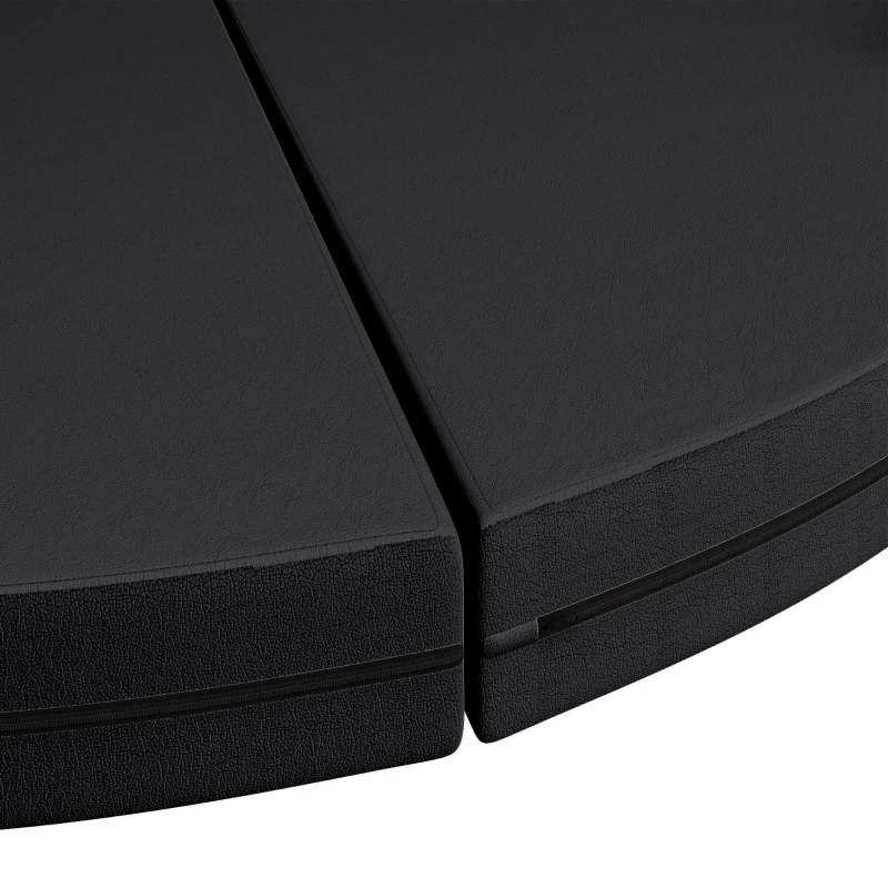 Soozier Foldable Crash Mat, Pole Padding with Carrying Handles and EPE Foam for Dance Training and Exercise, Black