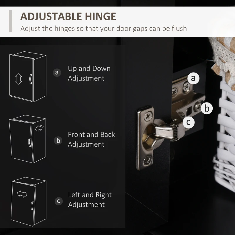 HOMCOM Tall Colonial Style Kitchen Pantry Storage Cabinet W/ Adjustable Shelves Black