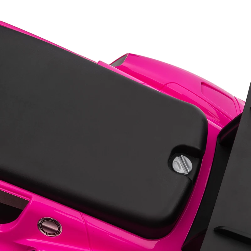 Qaba Licensed Maserati GT2 Baby Sliding Car with Storage, Music, Horn, Foot to Floor Toddler Car for 18-60 Months, Pink