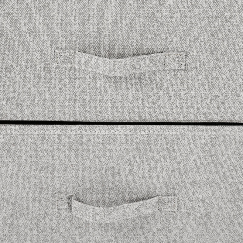 HOMCOM Linen Drawer Cabinet Organizer Storage Dresser Tower with 4 Removable Drawer Metal Frame Adjustable Feet for Living Room, Kitchen, Bathroom, White