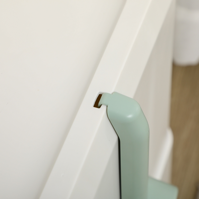 PawHut Cat Litter Box with Scoop, Deodorants, Front Entrance, Drawer Pan, 20" x 16" x 16", White