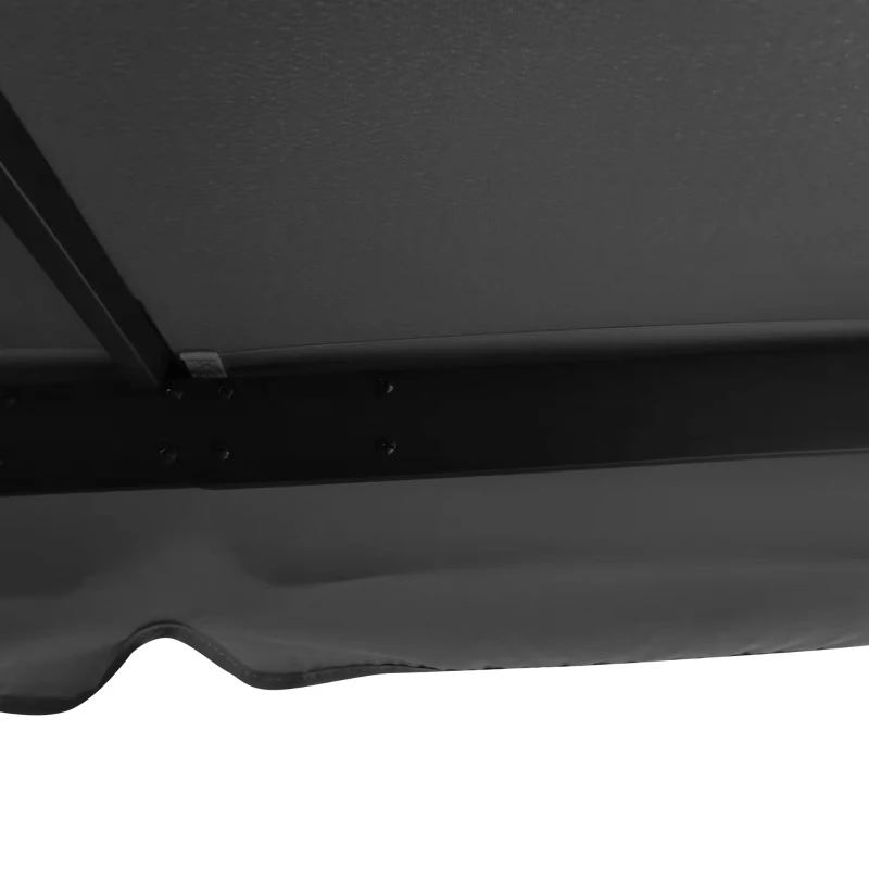 Outsunny 10' x 10' Patio Gazebo, Aluminum Frame Double Roof Outdoor Gazebo Canopy Shelter with Netting & Curtains, for Garden, Lawn, Backyard and Deck, Coffee